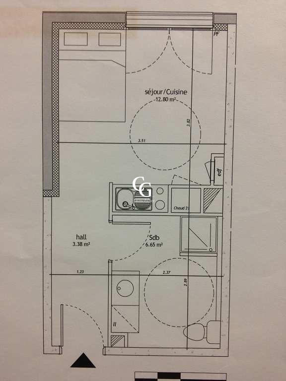 Appartement - 23 m² - 1 pièce