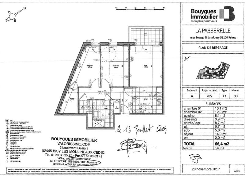 Appartement - 67 m² - 3 pièces