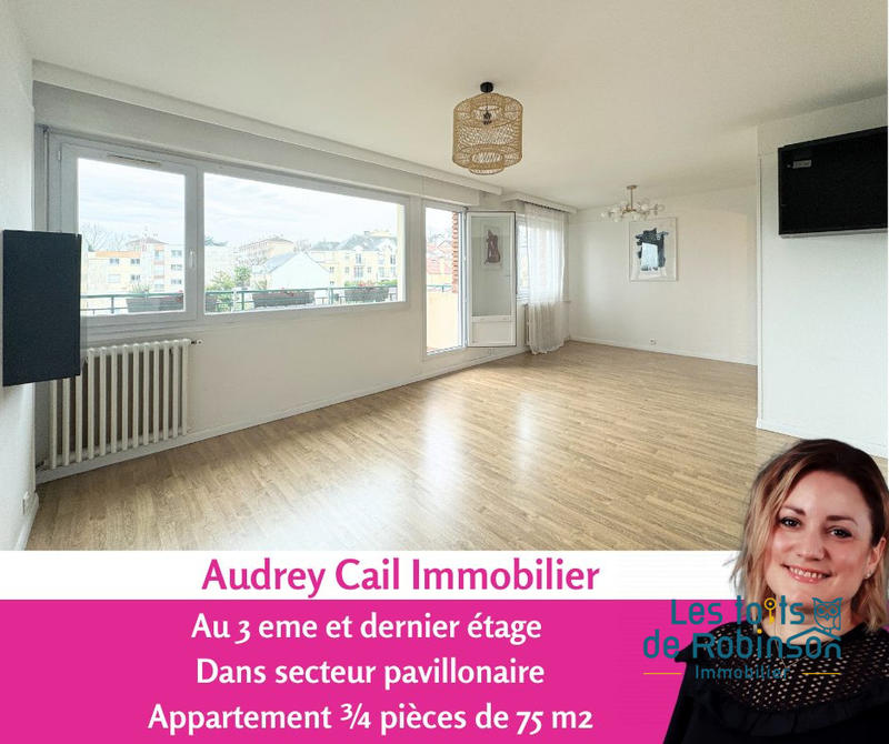 Appartement - 75 m² - 3 pièces
