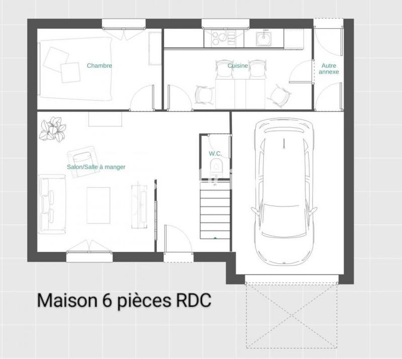 Maison - 85 m² - 6 pièces