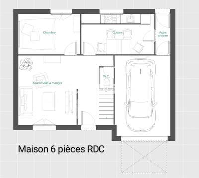 Maison - 85 m² - 6 pièces