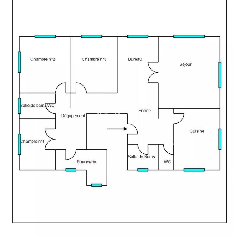 Appartement - 150 m² - 5 pièces