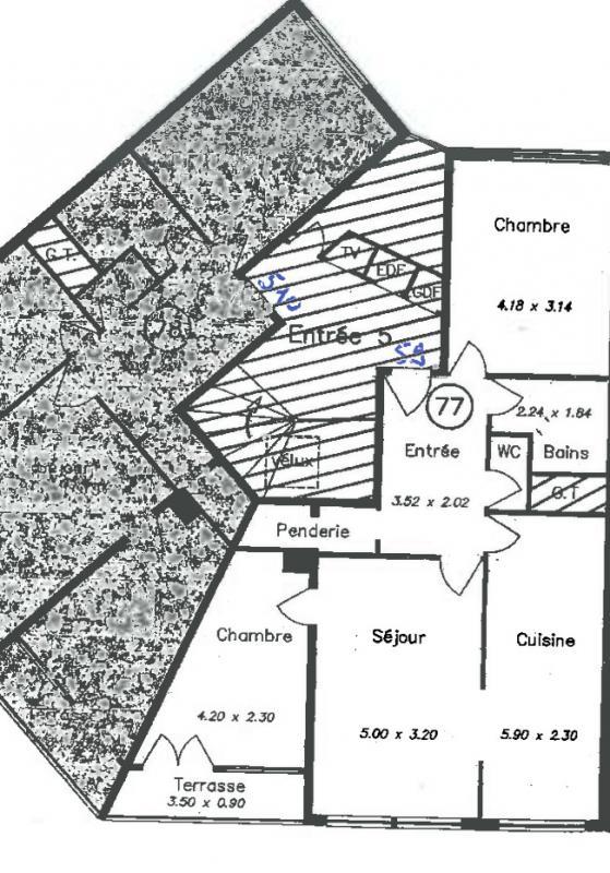 Appartement - 65 m² - 3 pièces