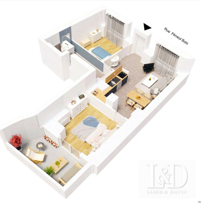 Appartement - 51 m² - 3 pièces