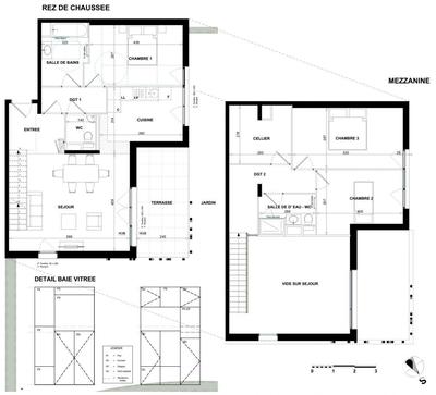 Appartement - 109 m² - 3 pièces