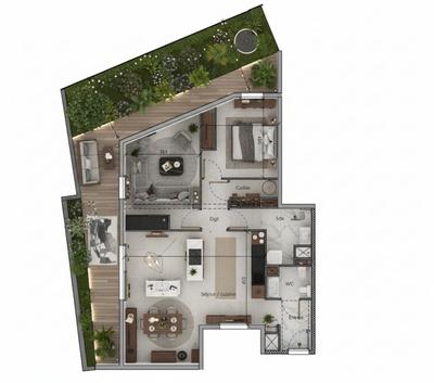 Appartement - 74 m² - 3 pièces