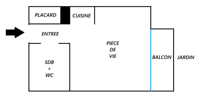Appartement - 30 m² - 1 pièce