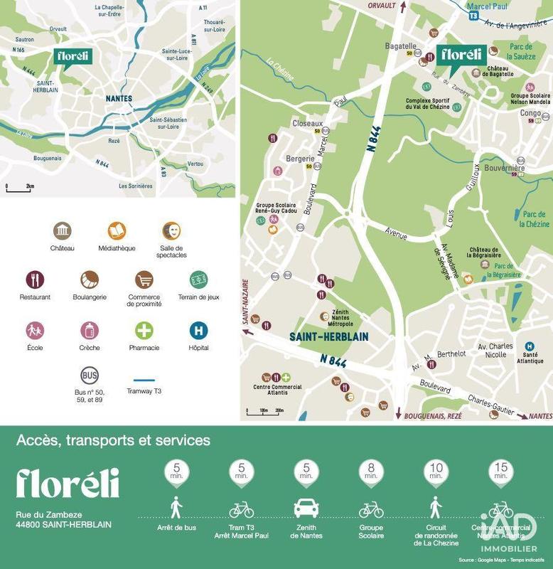 Appartement - 61 m² - 3 pièces