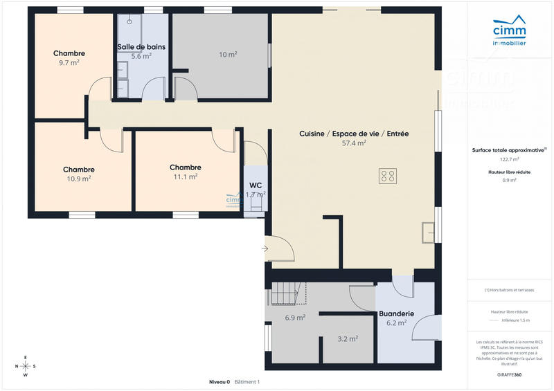 Maison contemporaine - 124 m² - 6 pièces