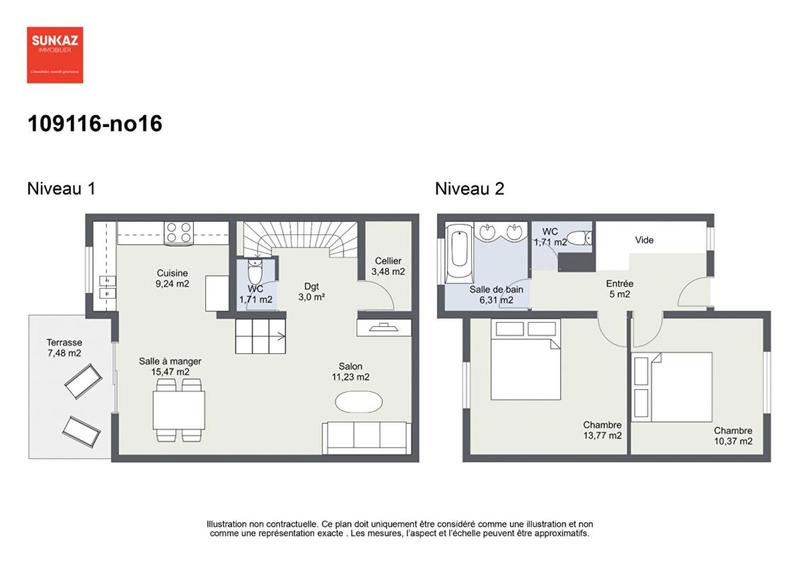 Maison - 82 m² - 3 pièces