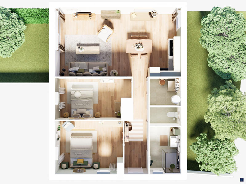 Maison - 63 m² - 3 pièces