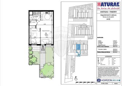 Appartement - 49 m² - 2 pièces