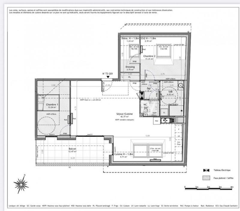 Appartement - 81 m² - 3 pièces
