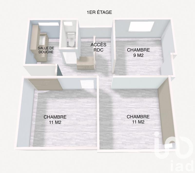 Maison - 70 m² - 4 pièces