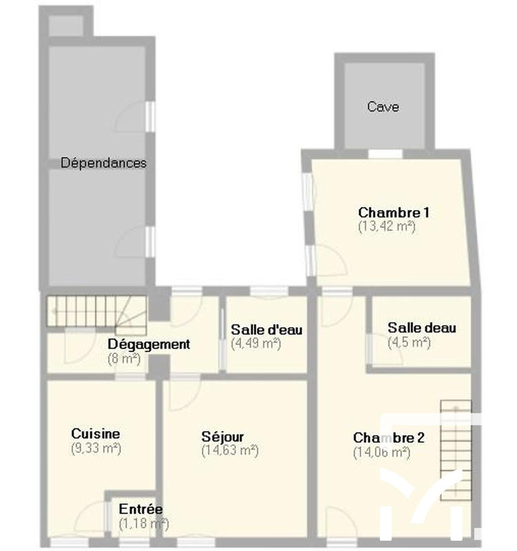 Maison - 140 m² - 8 pièces