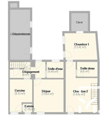 Maison - 140 m² - 8 pièces