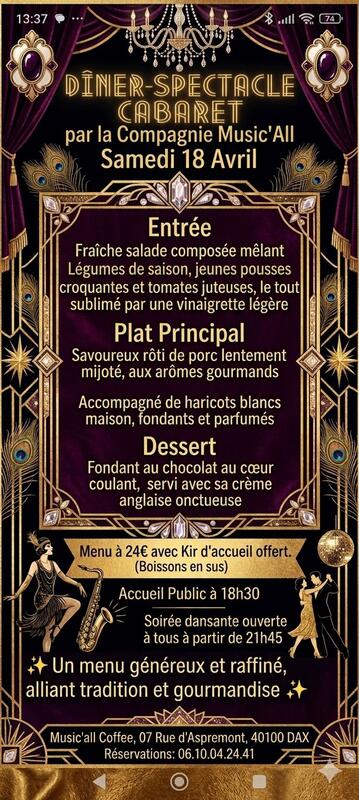 Soirée Music'All Coffee