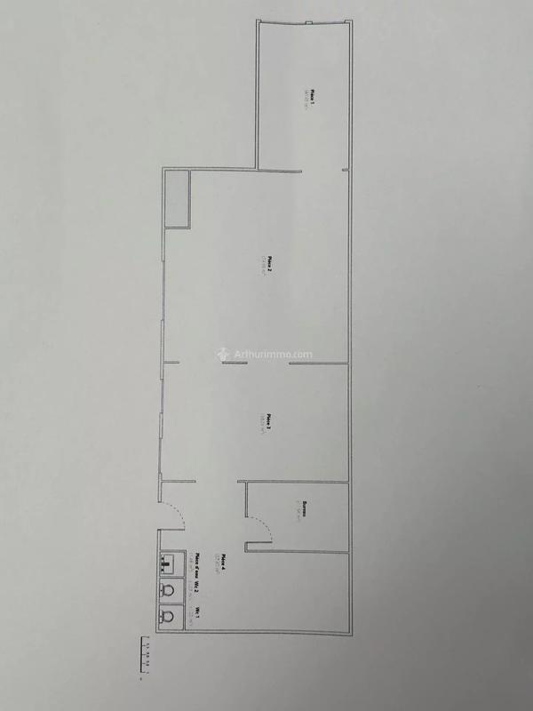 Bureau - 196 m² - 5 pièces