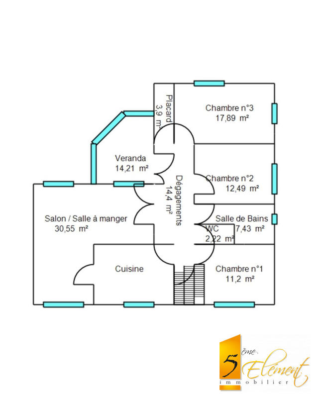 Maison traditionnelle - 127 m² - 4 pièces