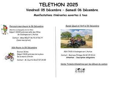 Téléthon : Parcours marcheurs
