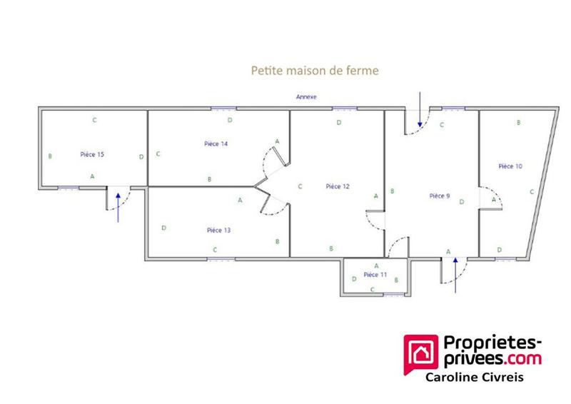 Corps de ferme - 295 m² - 8 pièces