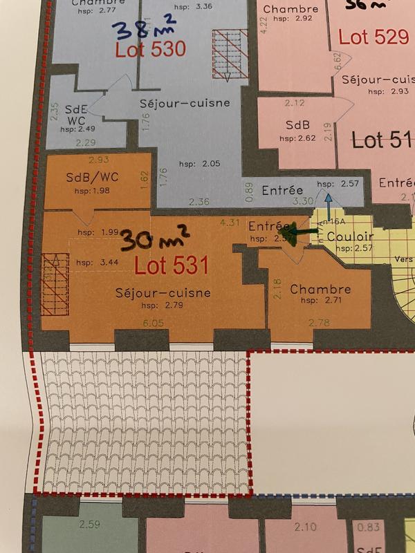 Appartement - 30 m² - 2 pièces