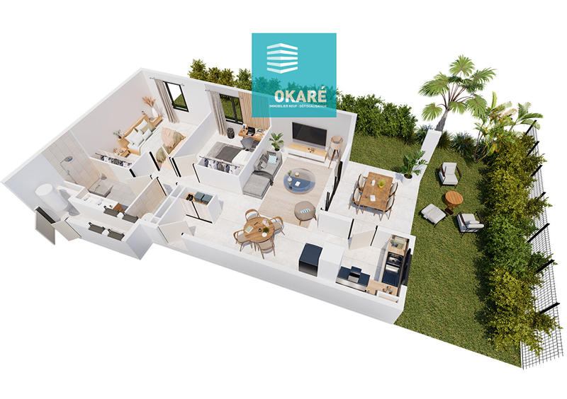 Appartement - 59 m² - 3 pièces