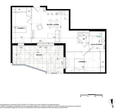 Appartement - 66 m² - 3 pièces