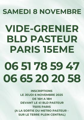 Vide-greniers du boulevard pasteur