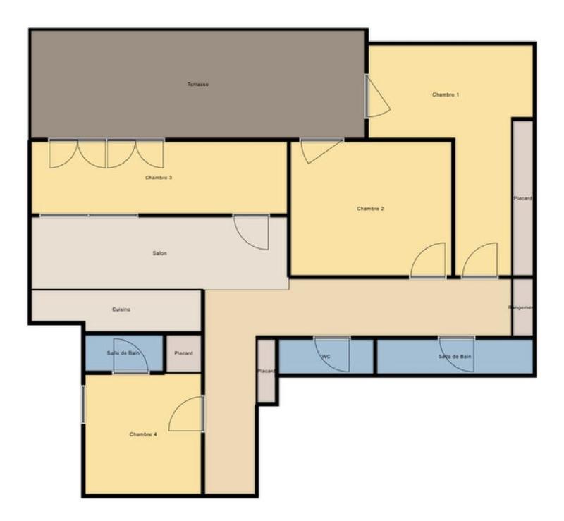 Chambre - 22 m² - 1 pièce