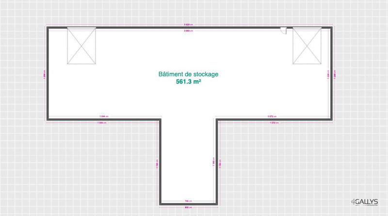 Entrepôt - 560 m²