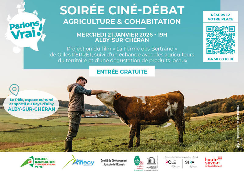 Ciné-débat agriculture &amp; cohabitation à Alby-sur-Chéran