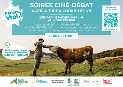 Ciné-débat agriculture &amp; cohabitation à Alby-sur-Chéran