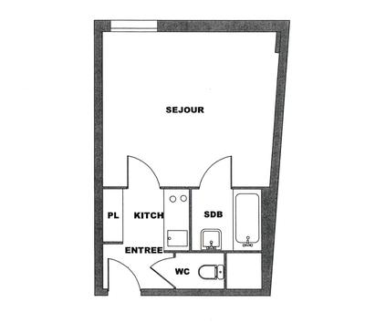 Appartement - 24 m² - 1 pièce