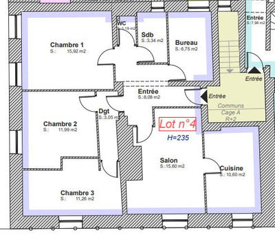 Appartement - 87 m² - 4 pièces