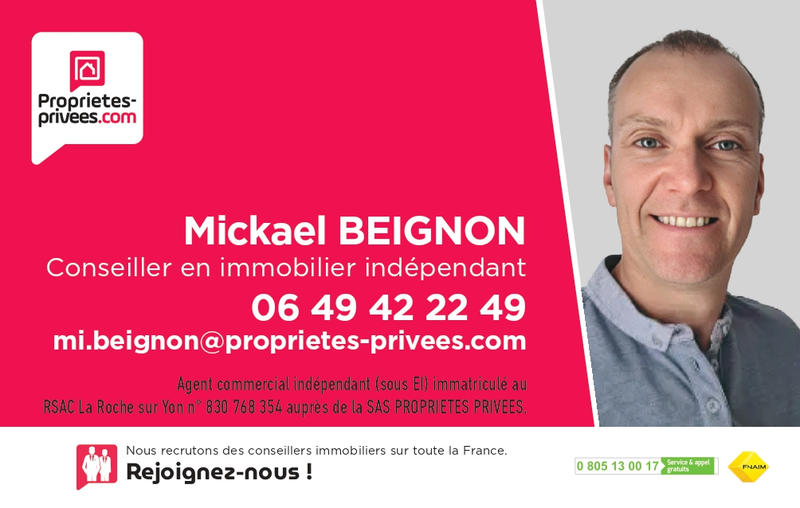 Maison - 65 m² - 3 pièces