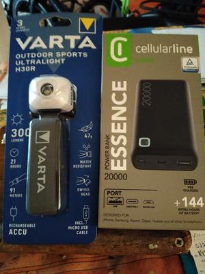 Frontale rechargeable et powerbank