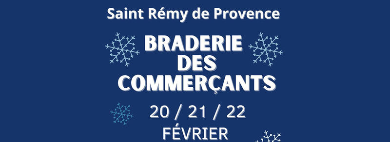 Braderie d'hiver des commerçants à Saint-Rémy-de-Provence