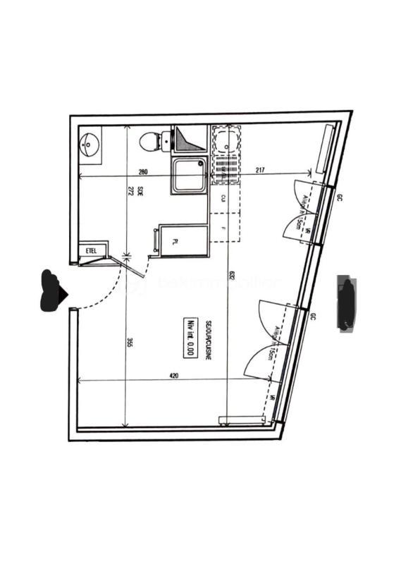 Studio - 29 m² - 1 pièce