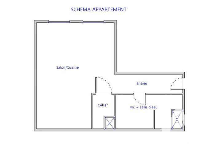 Appartement - 36 m² - 1 pièce