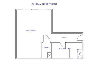 Appartement - 36 m² - 1 pièce