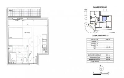 Appartement - 26 m² - 1 pièce