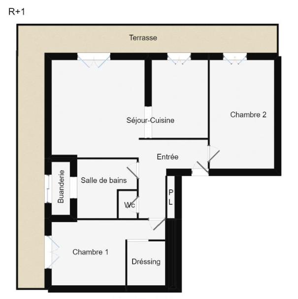Appartement - 76 m² - 3 pièces