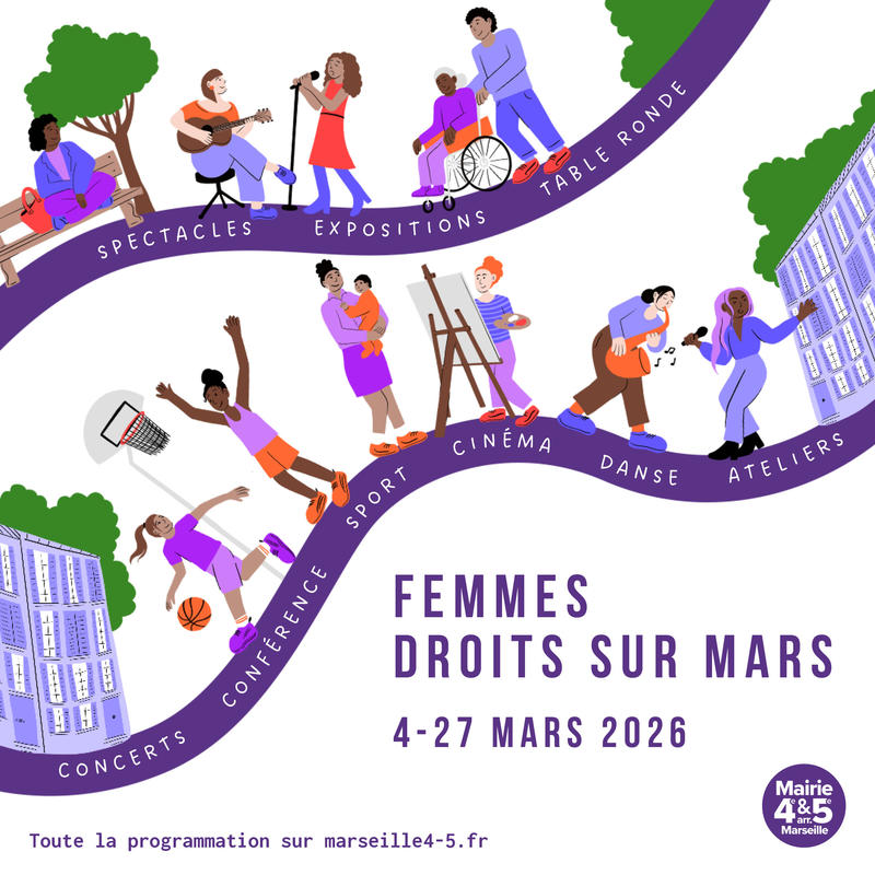 Femmes droit sur mars