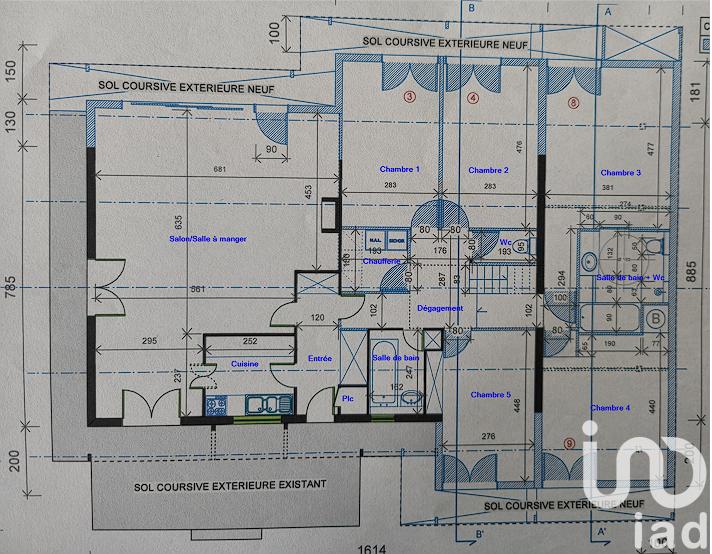 Maison - 173 m² - 8 pièces