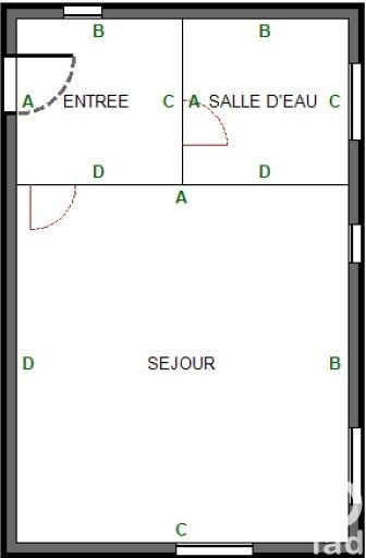 Studio - 27 m² - 1 pièce