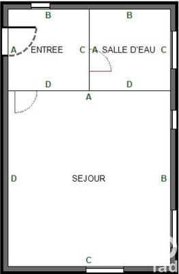Studio - 27 m² - 1 pièce