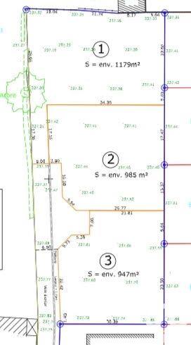 Terrain - 947 m²