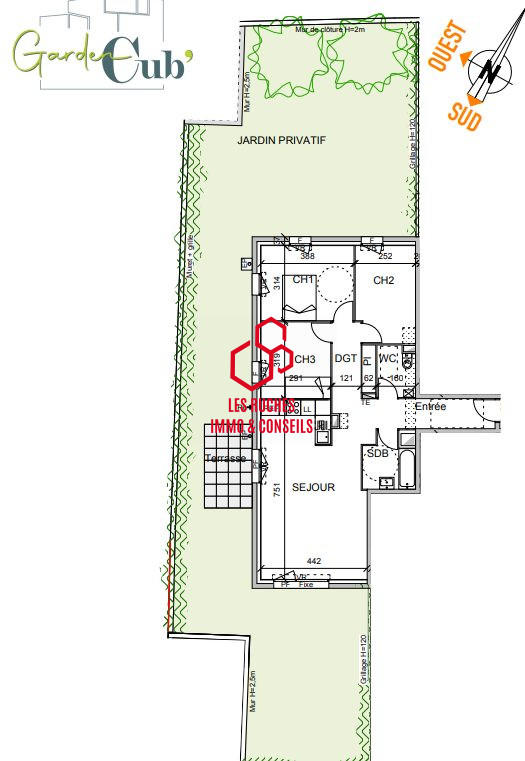 Appartement - 84 m² - 4 pièces