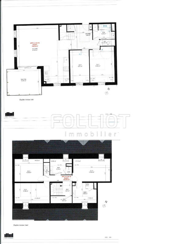 Appartement - 131 m² - 6 pièces